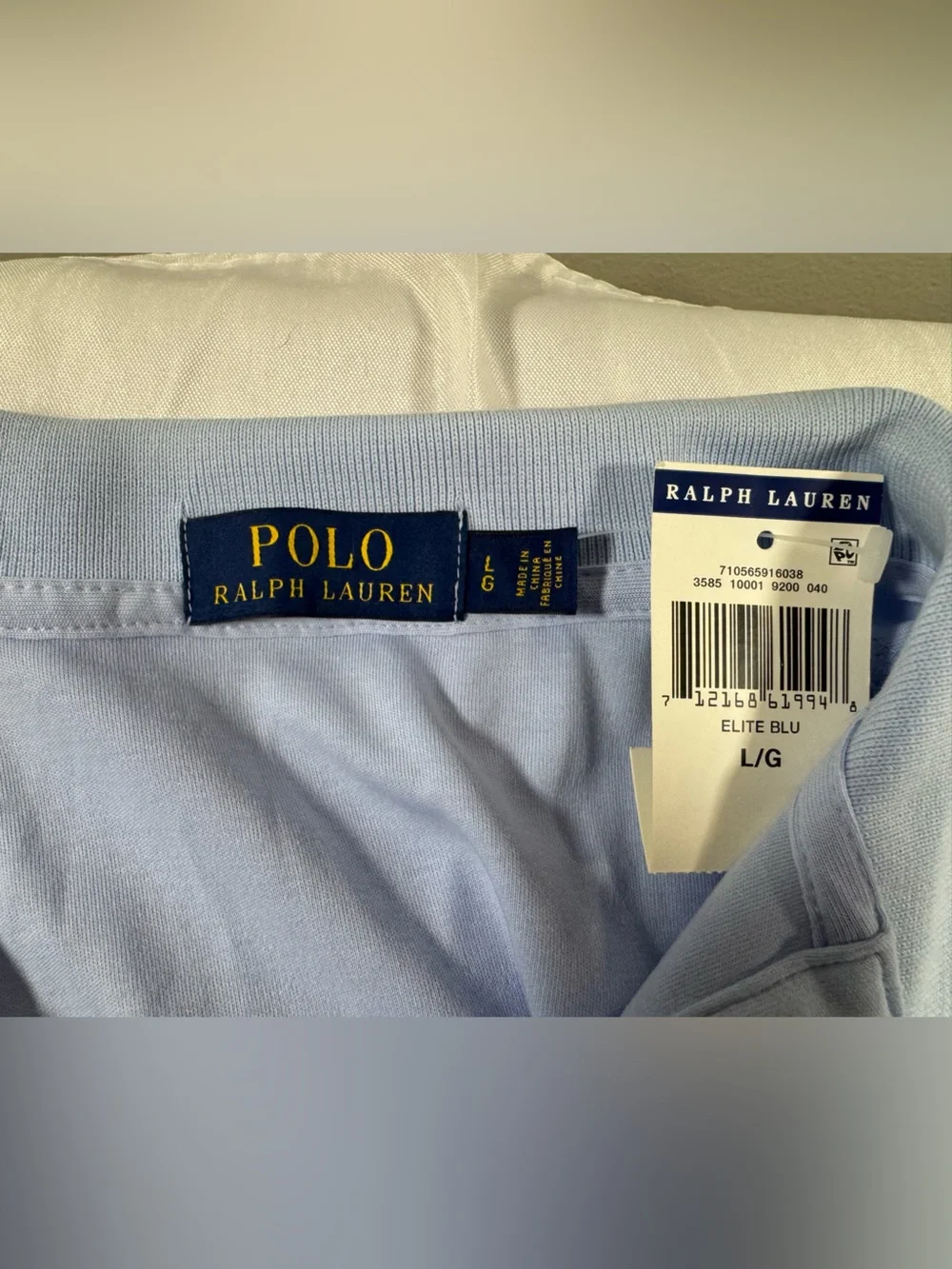 BNWT Polo by Ralph Lauren Light Blue Classic Short-Sleeve Polo Shirt